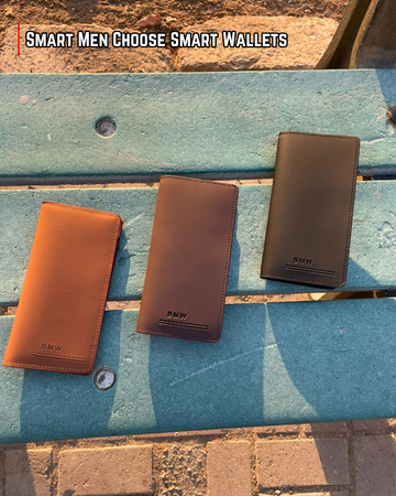 Luxury Long Wallet for Men – Premium Leather Card Holder Wallet